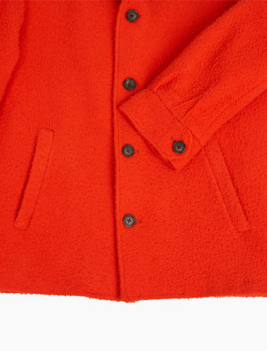 Orange Casentino Wool Cropped Blouson