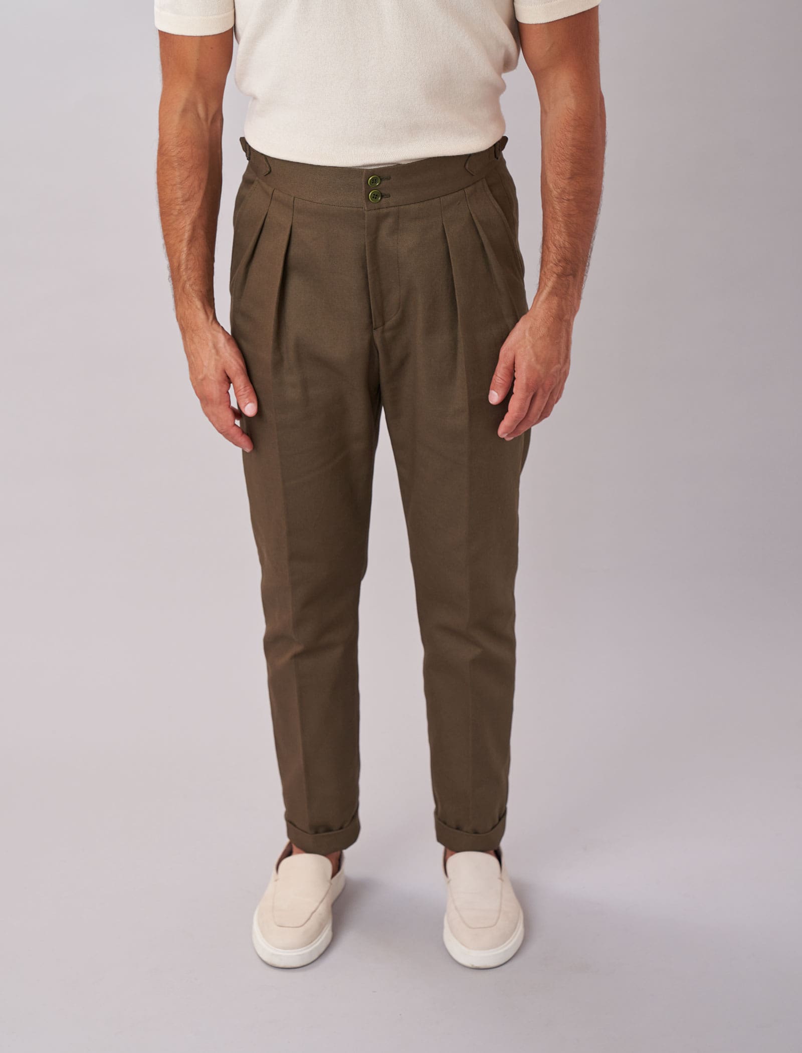 Tobacco Cavalry Twill Trousers | Clothing \ Tailoring \ Trousers Clothing \  Fabric \ Cavalry Twill Clothing \ Occasion \ Autumn Clothing \ Occasion \  Weekend New \ Categories \ Fall /