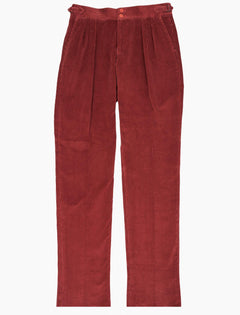 Burgundy Red County Corduroy Trousers  Peter Christian